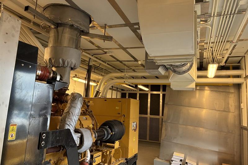 Generator intake ventilation, exhaust and fuel piping for a new standby generator
